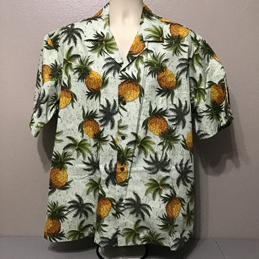 Tropical Pineapple Aloha Shirt
