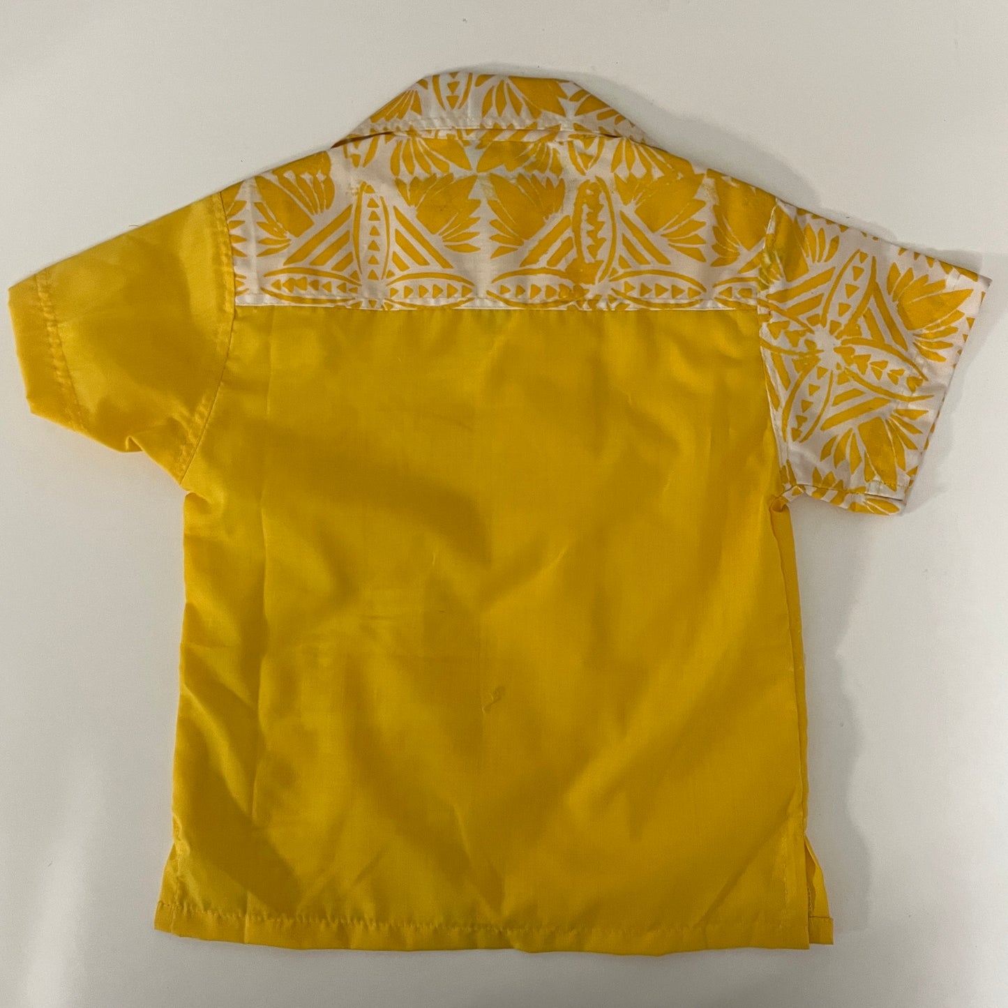 Boys Yellow Aloha Shirt